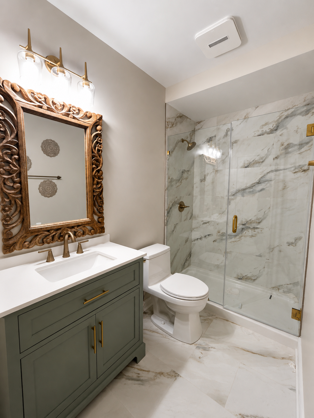 Basement Build Out — additional finished basement area by Luxe Built Louisville KY
