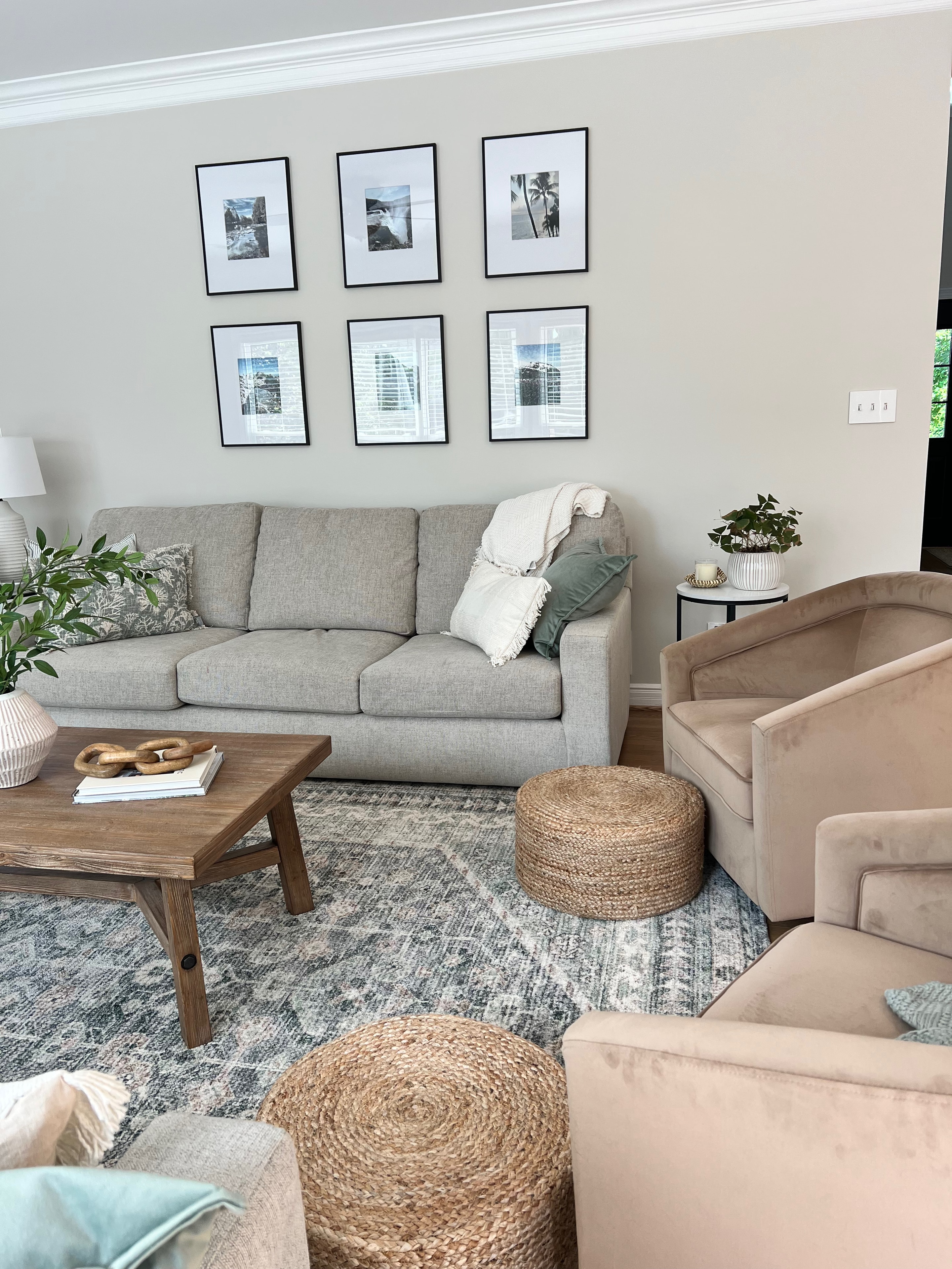 Living Room & Kitchen remodel — open living space with large windows and hardwood floors by Luxe Built Louisville KY