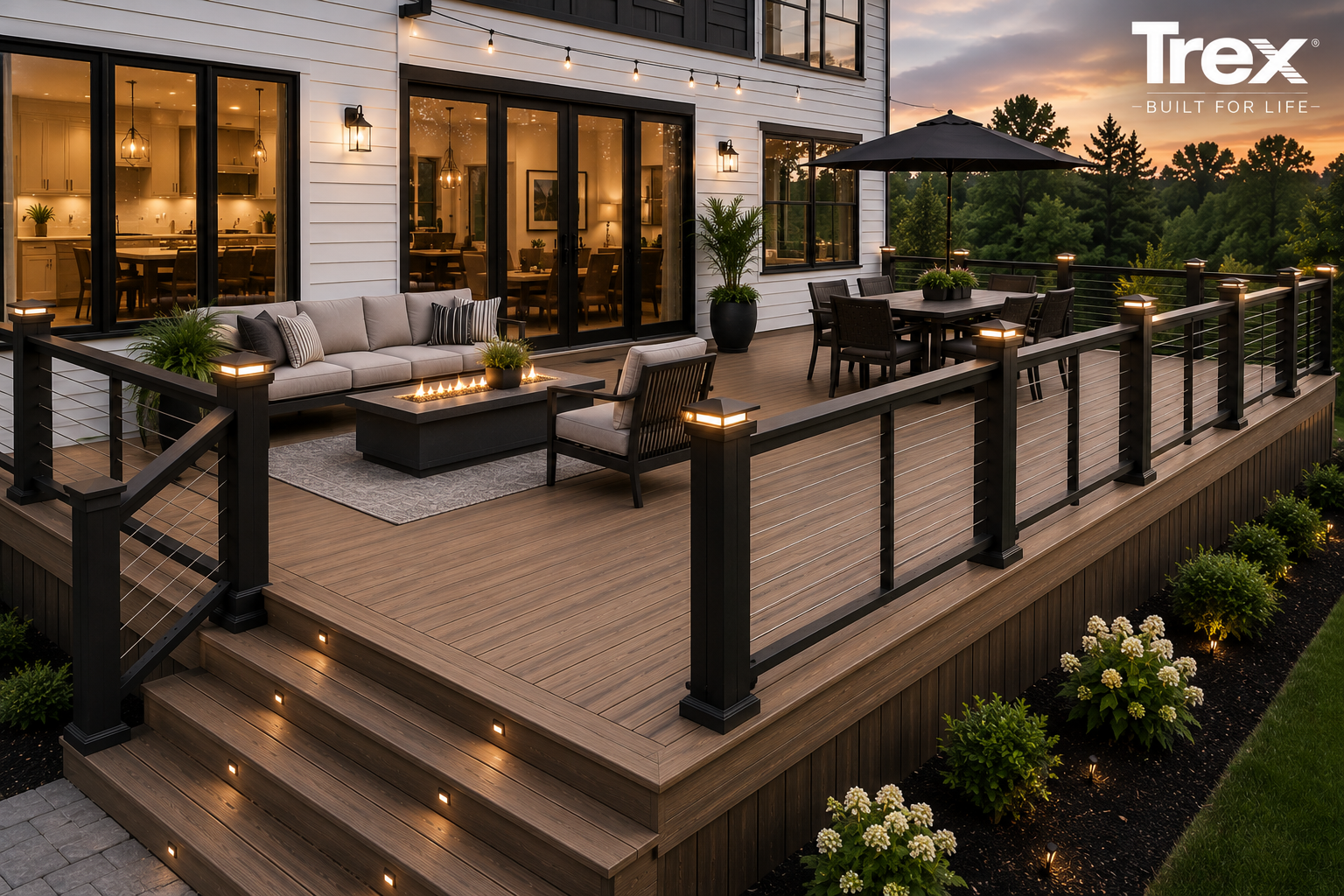 Trex composite deck installation by Luxe Built Louisville KY