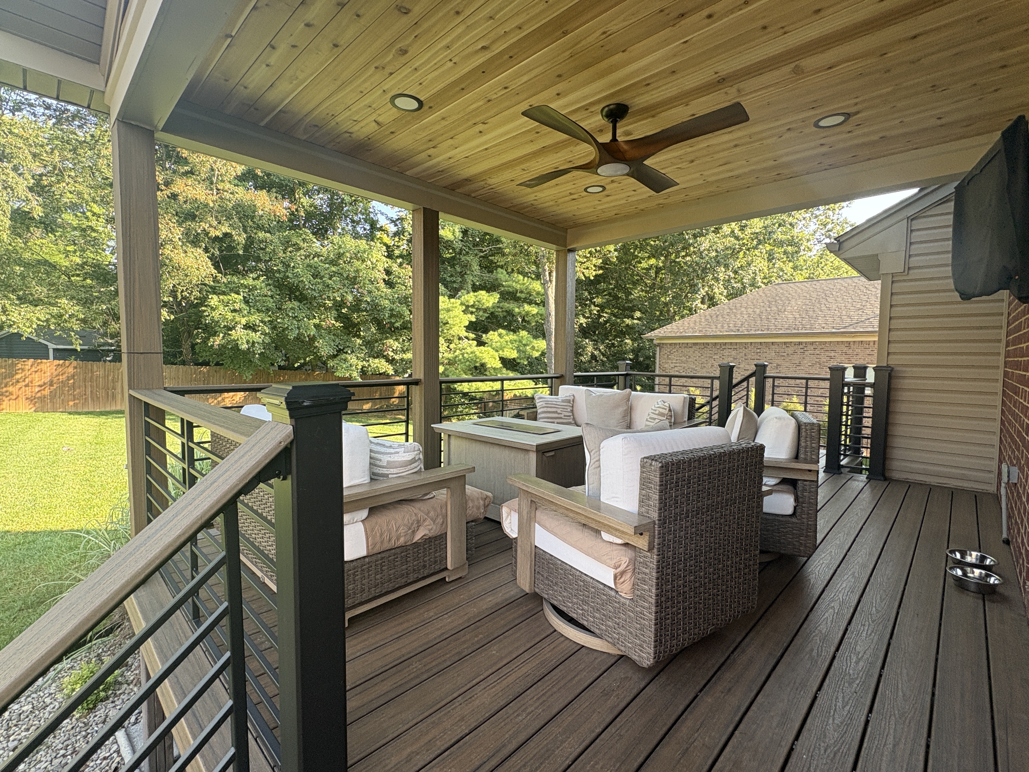 Maintenance Free Oasis Trex deck build in Pewee Valley KY by Luxe Built